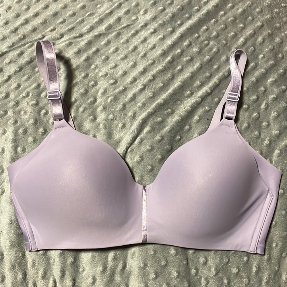 Purple wireless bra